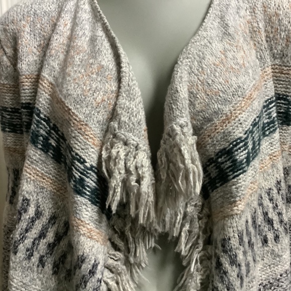 CAbi 3701 Shetland Cardigan Open Fringed Size XXS - Picture 6 of 10